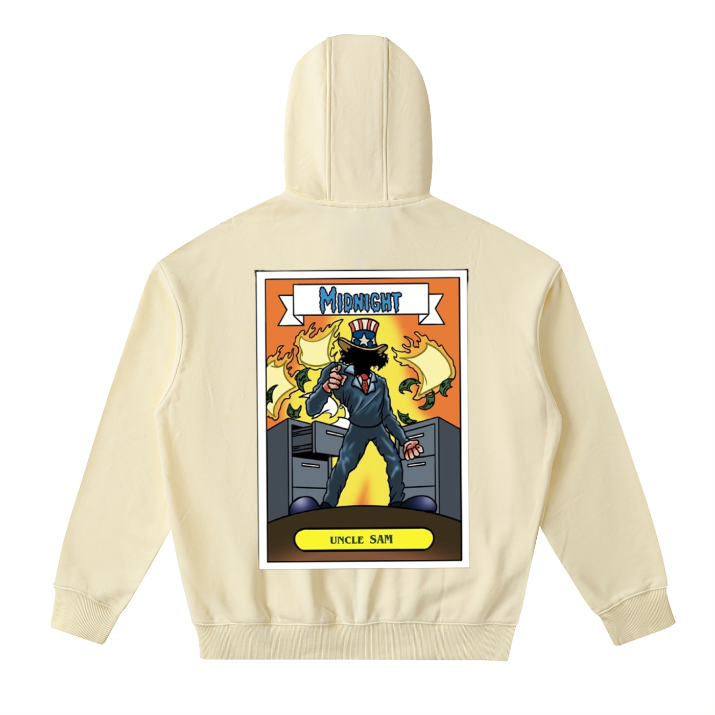 Drop-Shoulder Zip Up Hoodie