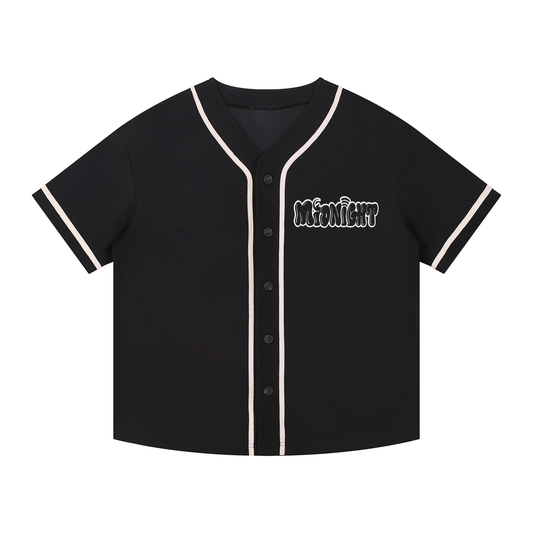 Contrast Piped Button-Up Jersey
