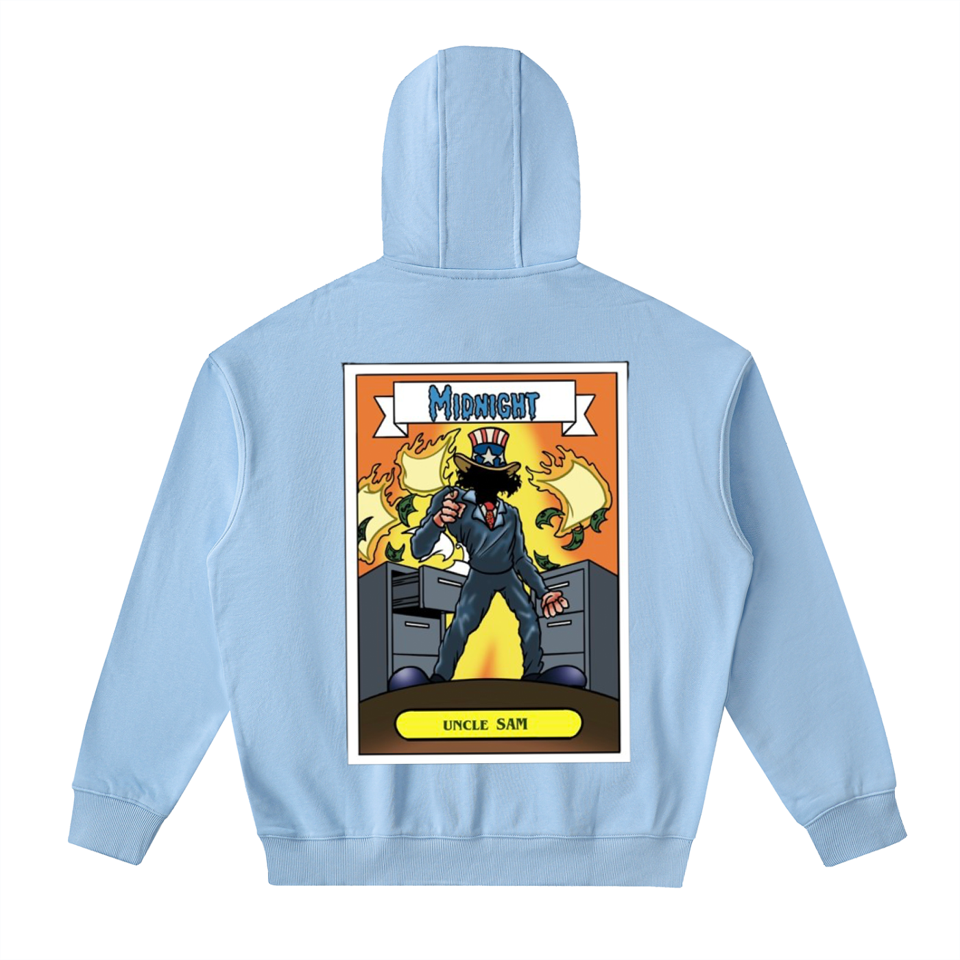 Drop-Shoulder Zip Up Hoodie