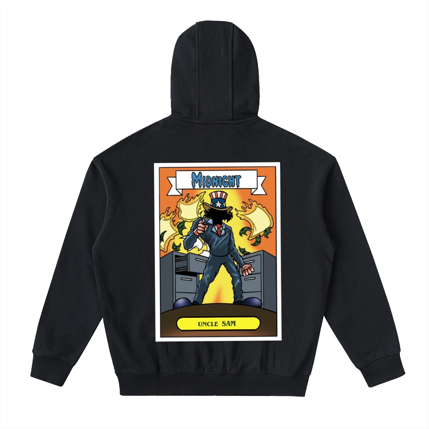 Drop-Shoulder Zip Up Hoodie