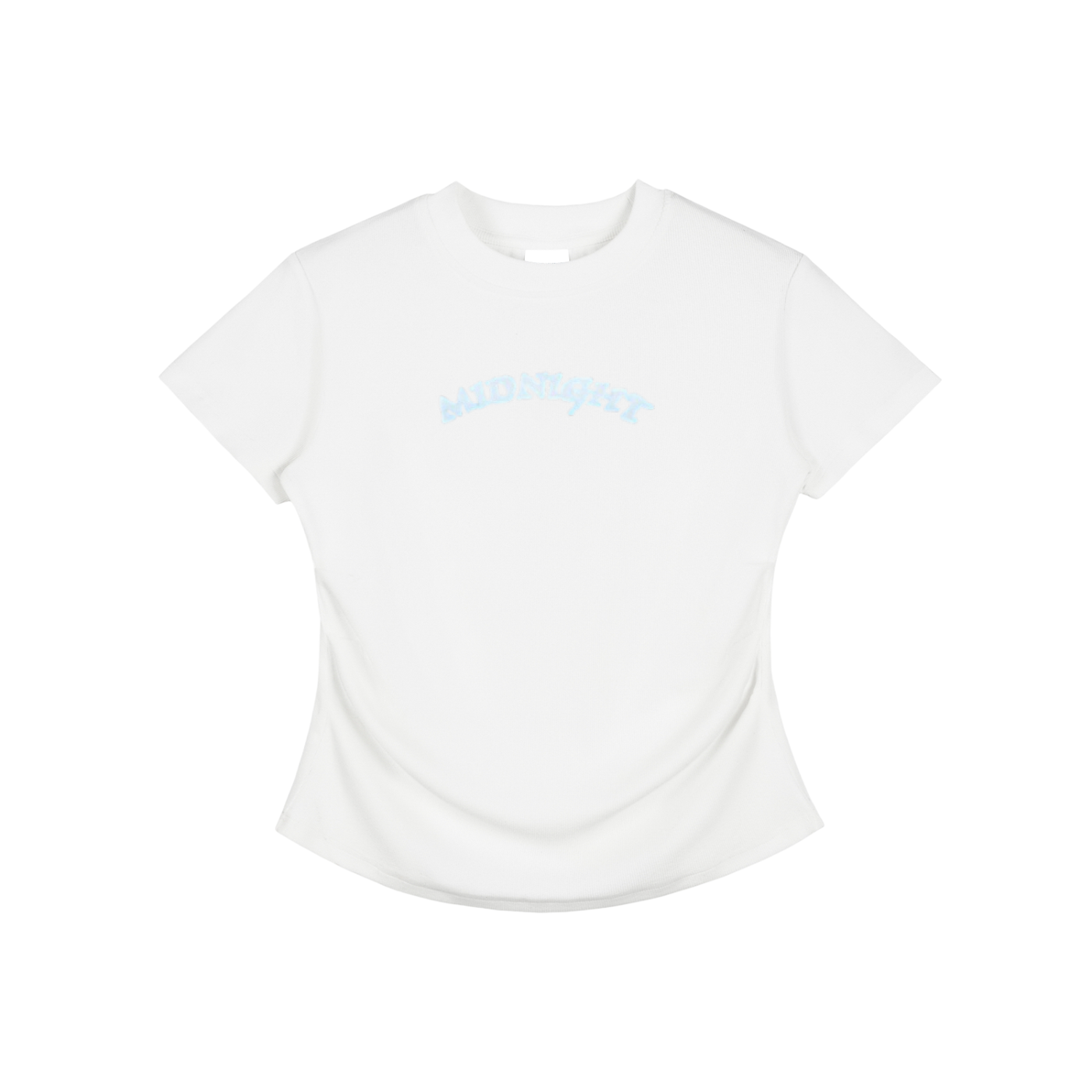 Vintaged-Wash Bodycon Cotton T-Shirt