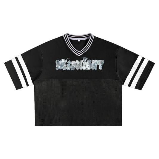 Taped Mesh Boxy T-shirt