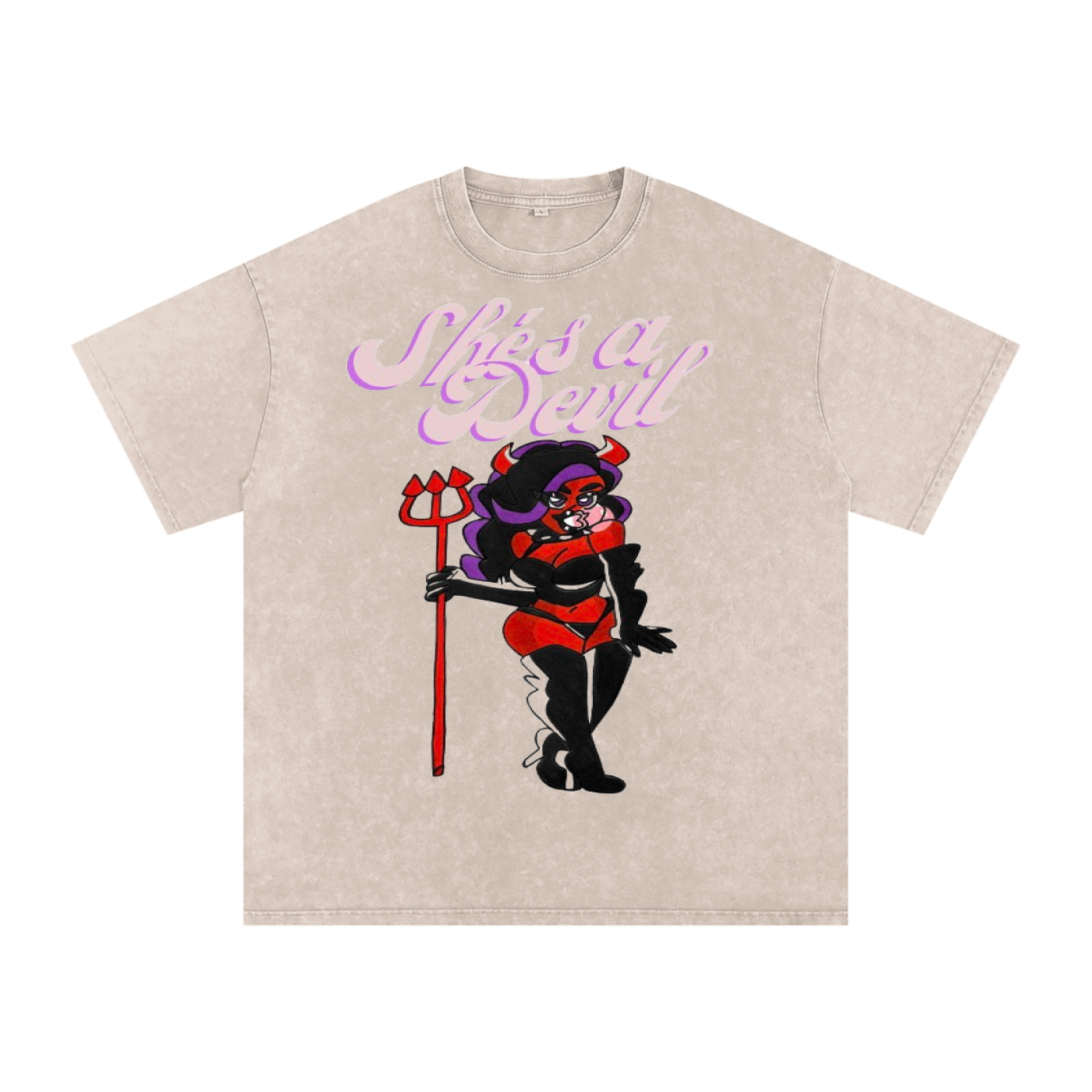 Acid Wash Oversize T-Shirt - 250 GSM